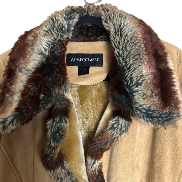 Y2K ,Penny Lane  suede look ,faux fur maxi length coat women 4X,very heavy,boho - Picture 6 of 15